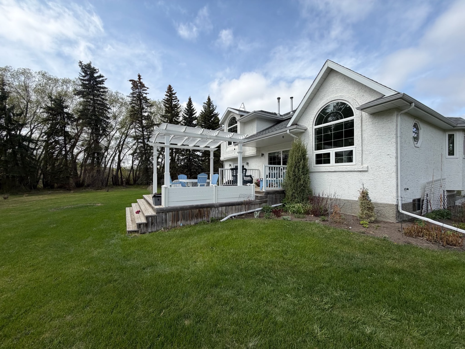 Before, From the side yard in Parkland Beach, AB, by Green Ladder Contractors