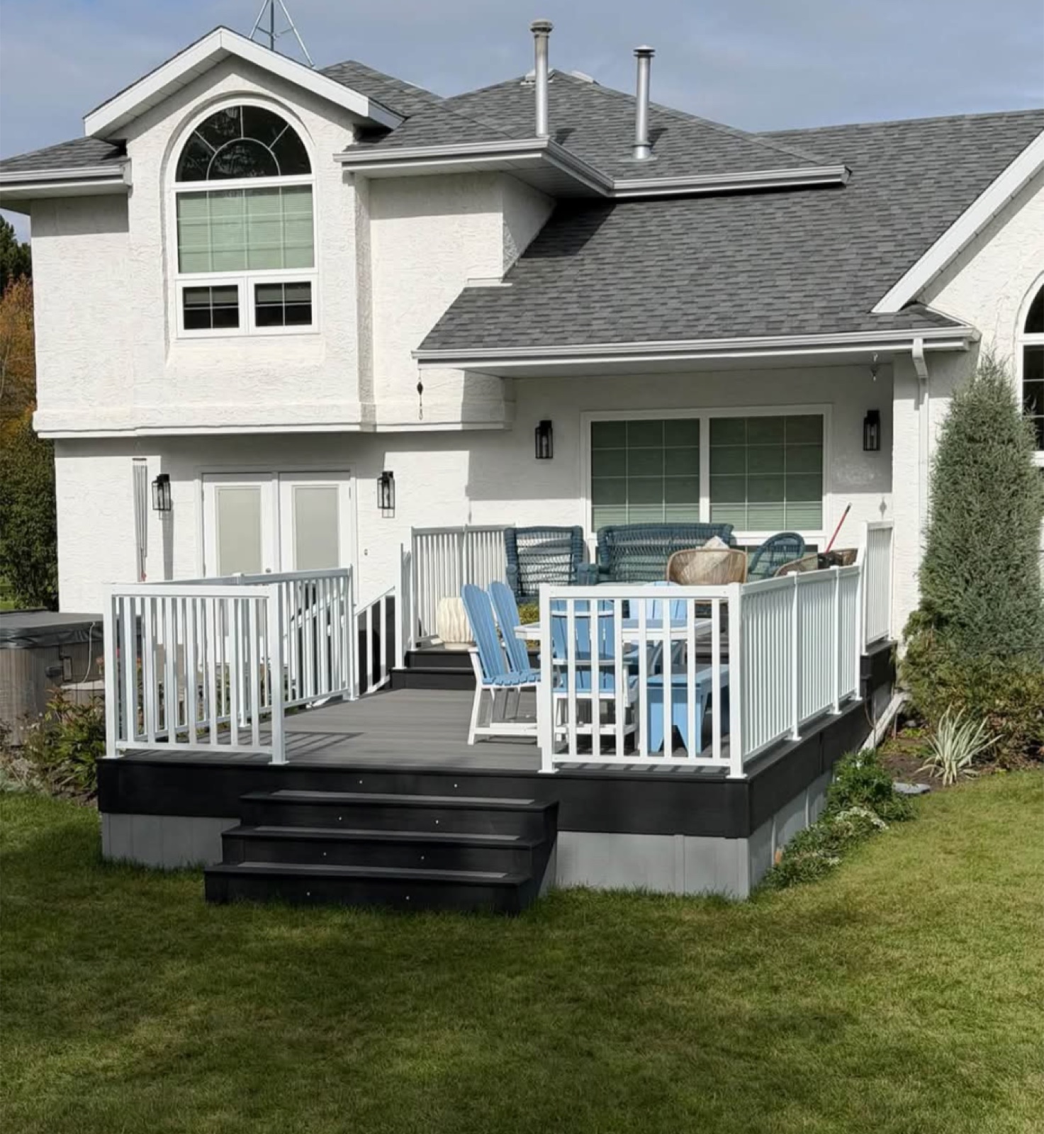 After, From the back of the yard in Parkland Beach, AB, by Green Ladder Contractors